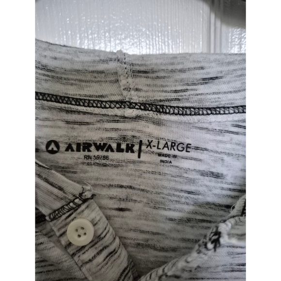 Men's Airwalk Grey & Black Heathered Hoodie XL - Picture 2 of 4